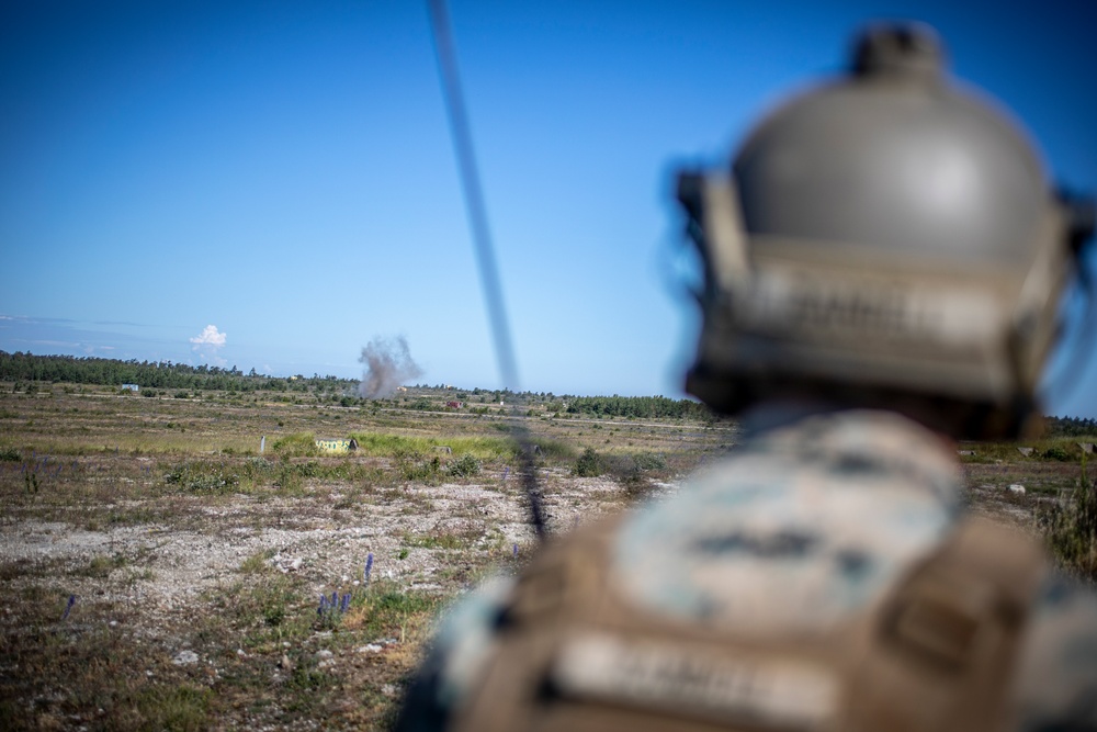 2nd ANGLICO Marines, Swedish Army call for fire in Sweden during BALTOPS 24