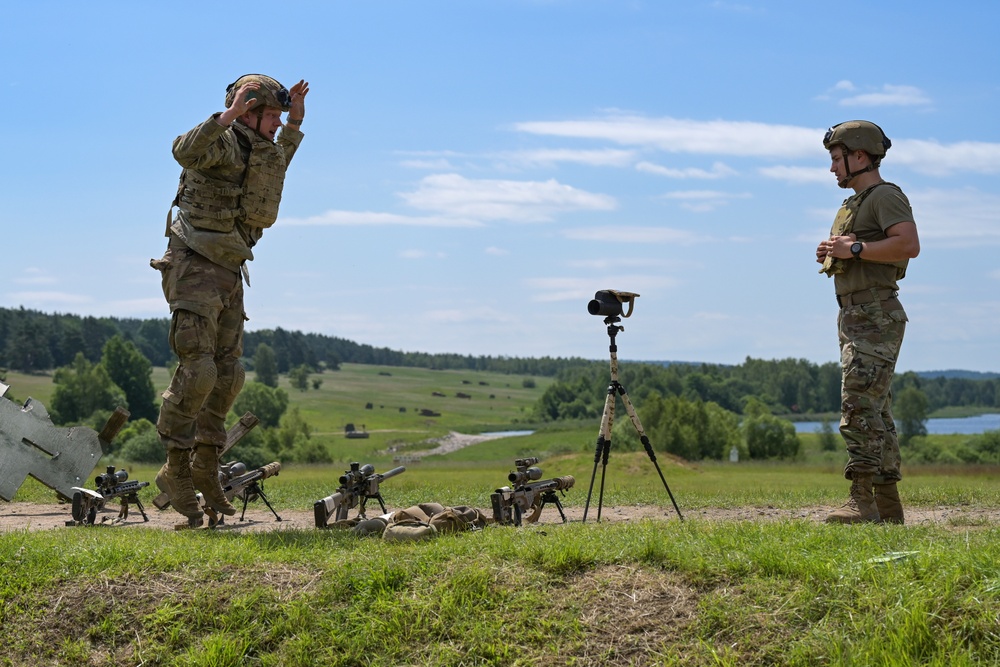 1-91 CAV sniper training