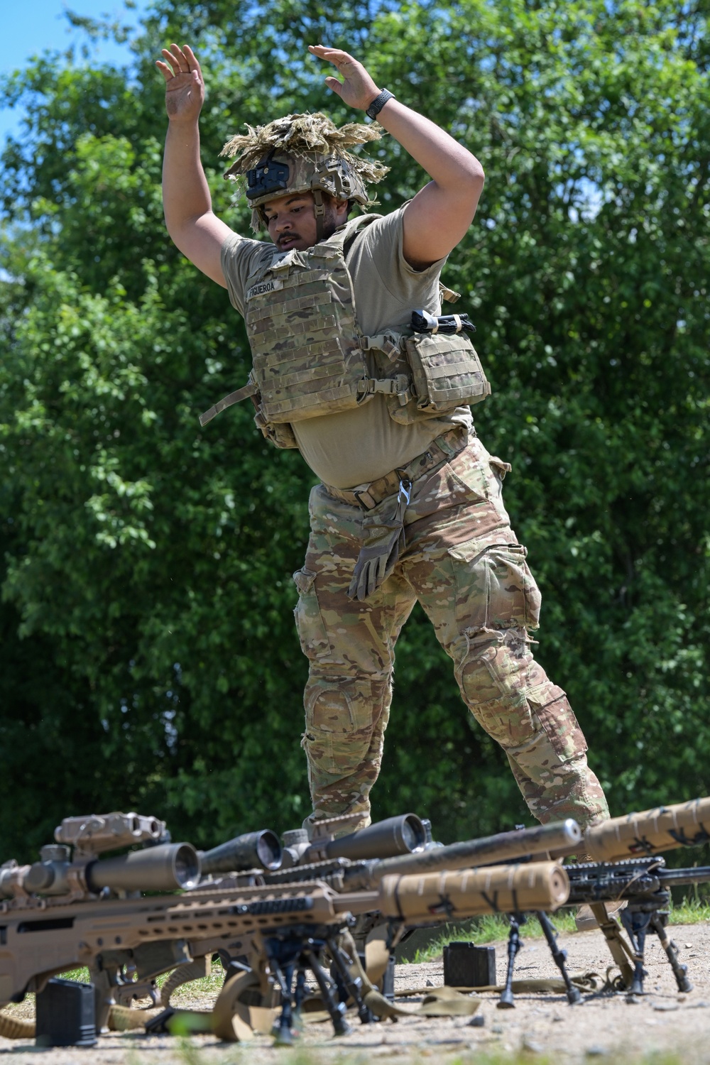 1-91 CAV sniper training