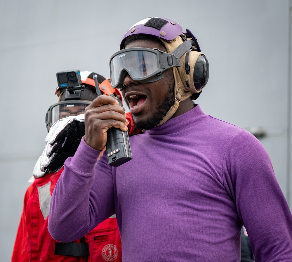 USS New York Flight Deck Firefighting Training