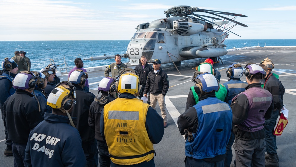 USS New York Flight Deck Firefighting Training