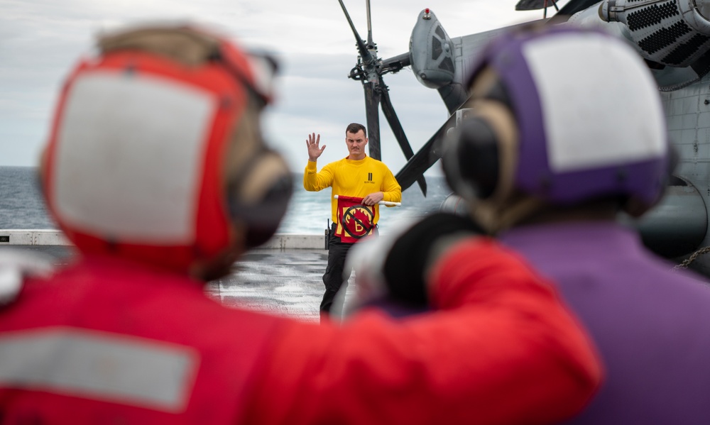 USS New York Flight Deck Firefighting Training