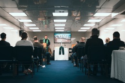 Royal Norwegian Chaplain hosts Lutheran service aboard the USS Mount Whitney