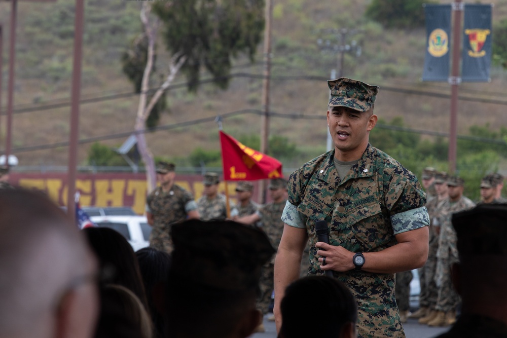 1st CEB holds change of command ceremony