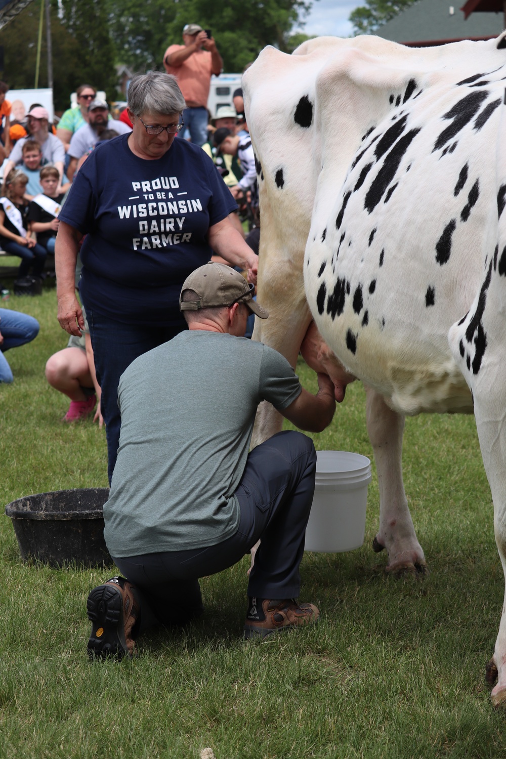 Fort McCoy Participates in Butterfest 2024 Milking Contest