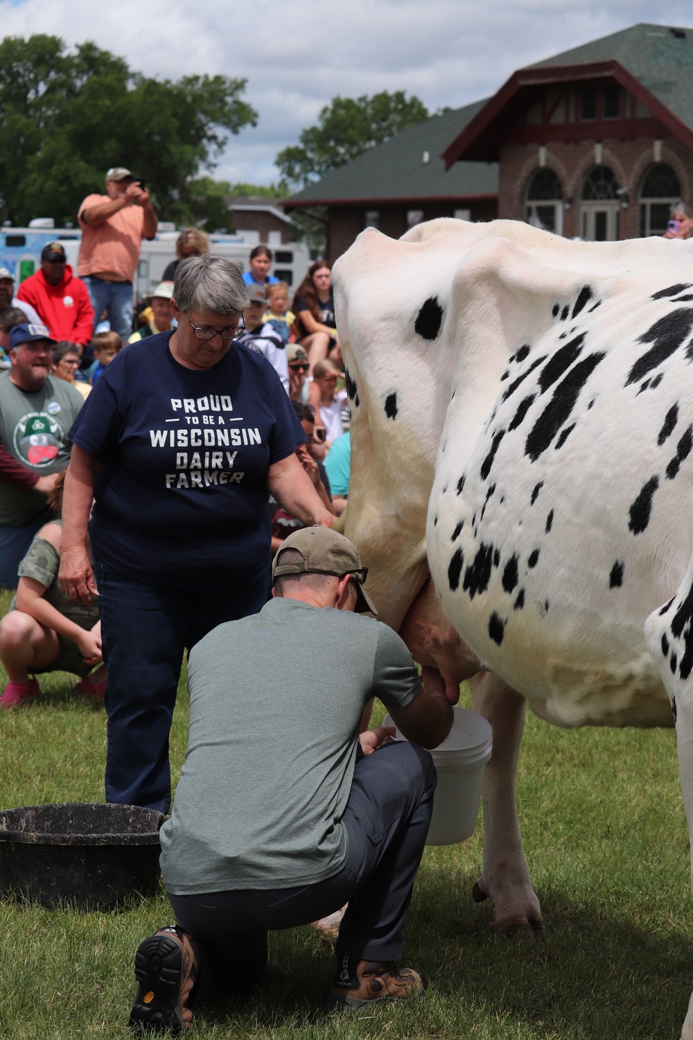 Fort McCoy Participates in Butterfest 2024 Milking Contest