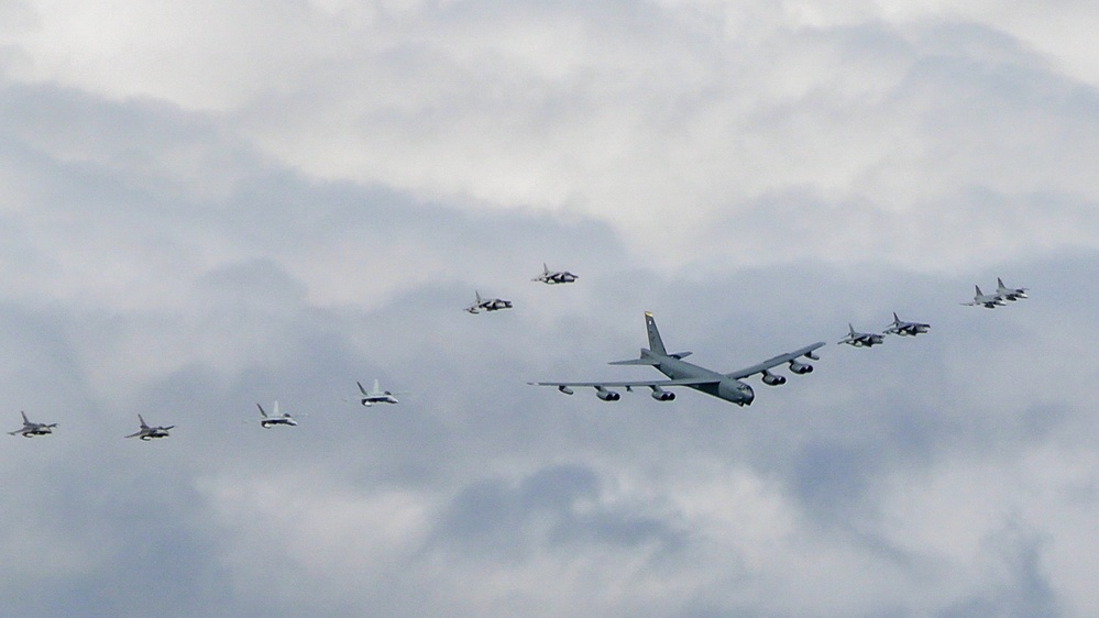 NATO Partners and Allies Flyover the Baltic Sea during BALTOPS 24