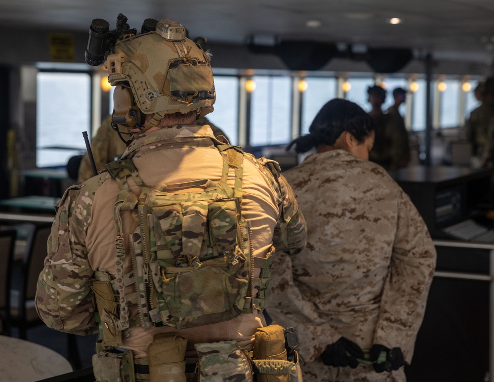 Marine Raiders conduct underway VBSS during Advanced Maritime Training Package