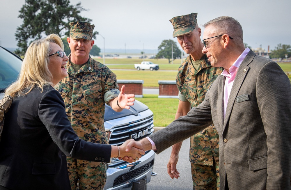 SES Deline “Dee” Reardon visits Marine Corps Logistics Base Albany