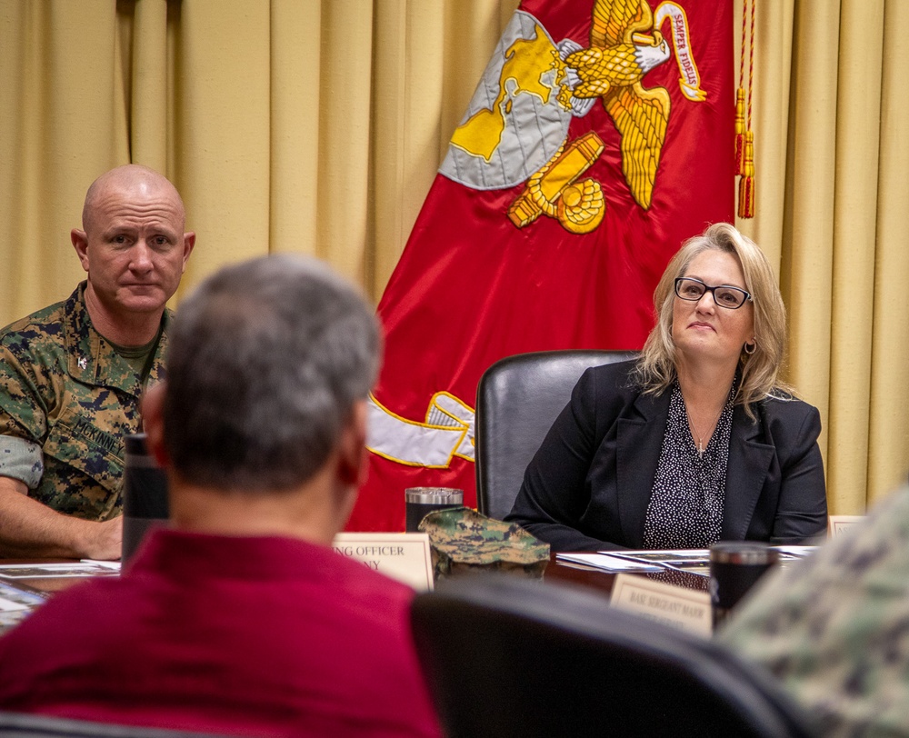 SES Deline “Dee” Reardon visits Marine Corps Logistics Base Albany