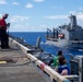 USS Ronald Reagan (CVN 76) conducts a fueling-at-sea and replenishment-at-sea with USNS Rappahannock (T-AO 204) and  USNS Charles Drew (T-AKE-10)