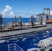 USS Ronald Reagan (CVN 76) conducts a fueling-at-sea and replenishment-at-sea with USNS Rappahannock (T-AO 204) and  USNS Charles Drew (T-AKE-10)