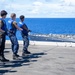 USS Ronald Reagan (CVN 76) conducts a fueling-at-sea and replenishment-at-sea with USNS Rappahannock (T-AO 204) and  USNS Charles Drew (T-AKE-10)