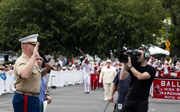 Marine Corps Poolees take Oath of Enlistment at Grand Floral Parade