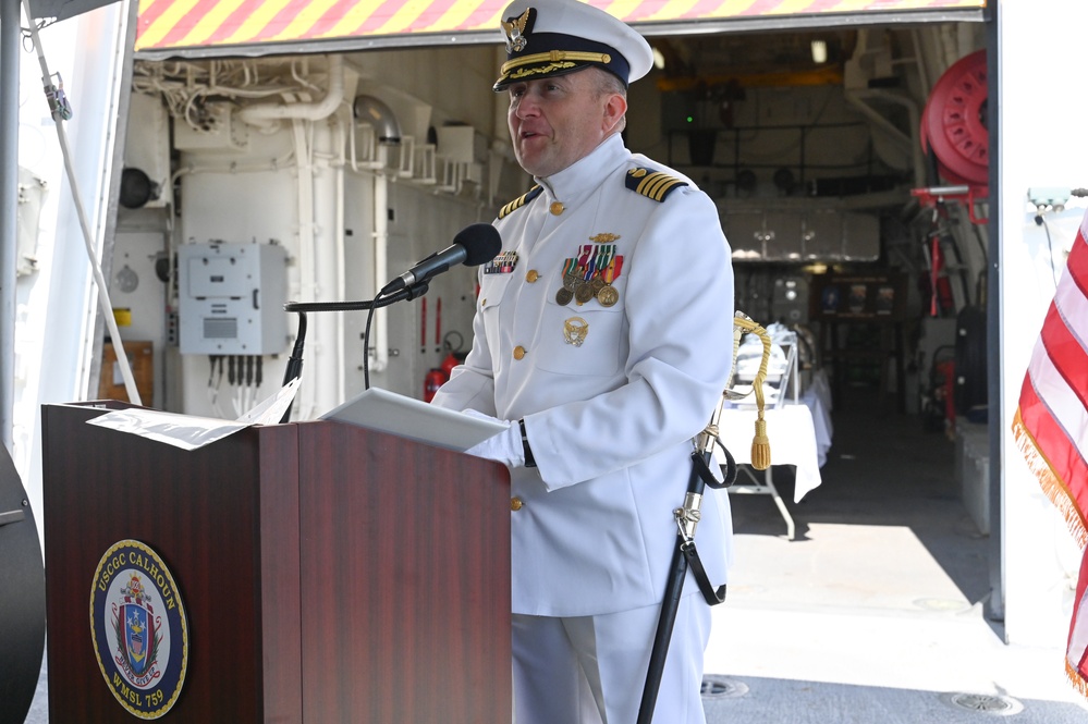 DVIDS - Images - US Coast Guard Cutter Calhoun Conducts Change-of ...