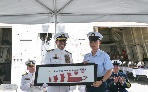 US Coast Guard Cutter Calhoun holds change-of-command ceremony