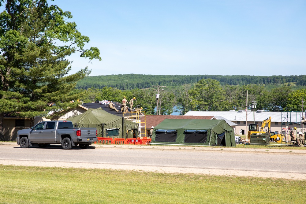 Engineers renovating barracks