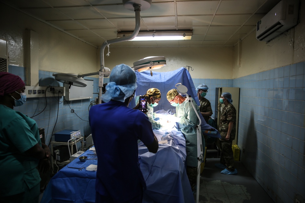 US surgeons work alongside Chadian Armed Forces during medical readiness exercise