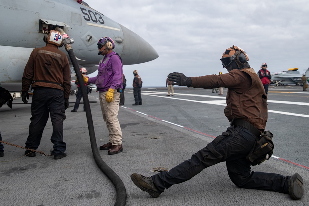 George Washington Conducts Flight Operations