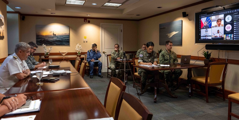 Adm. Stephen Koehler Hosts virtual Key Leader Engagement