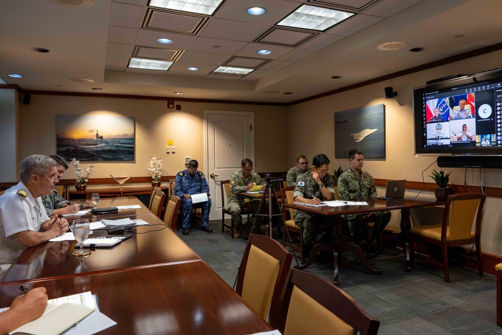 Adm. Stephen Koehler Hosts virtual Key Leader Engagement