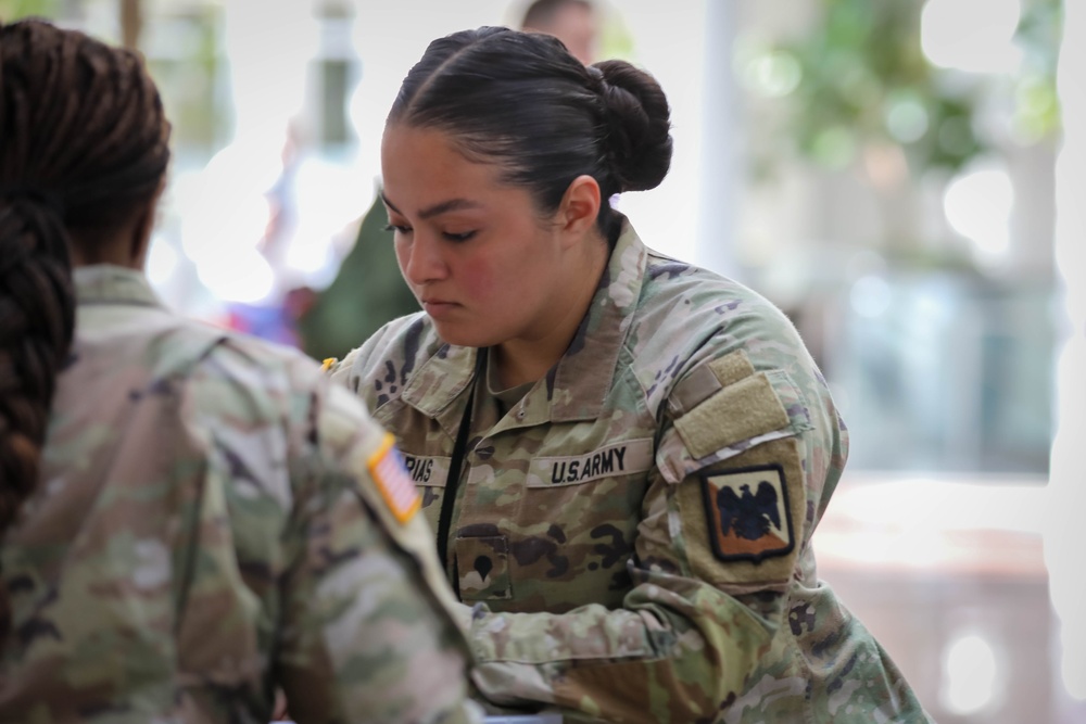 The National Guard Bureau's Jr. Enlisted Club Organize's a Food Drive