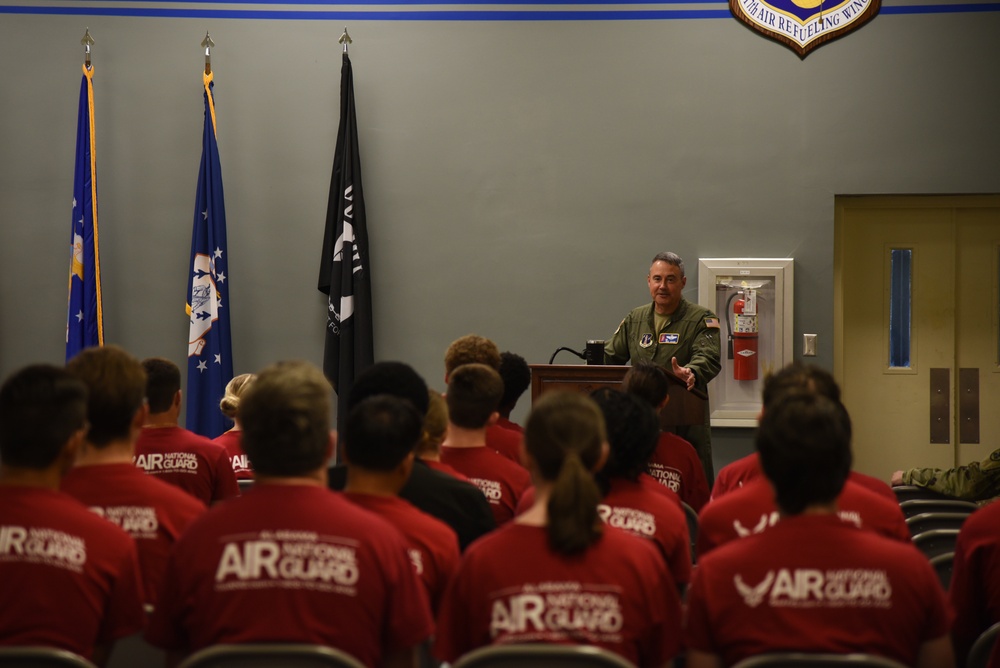 117th Student Flight Meets with Wing Leadership
