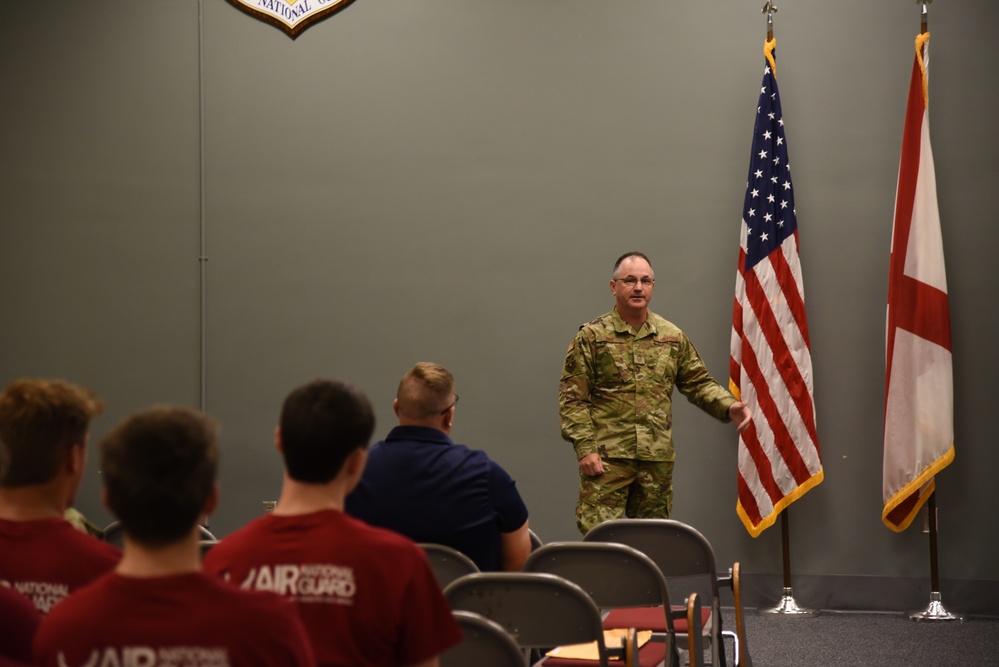 117th Student Flight Meets with Wing Leadership