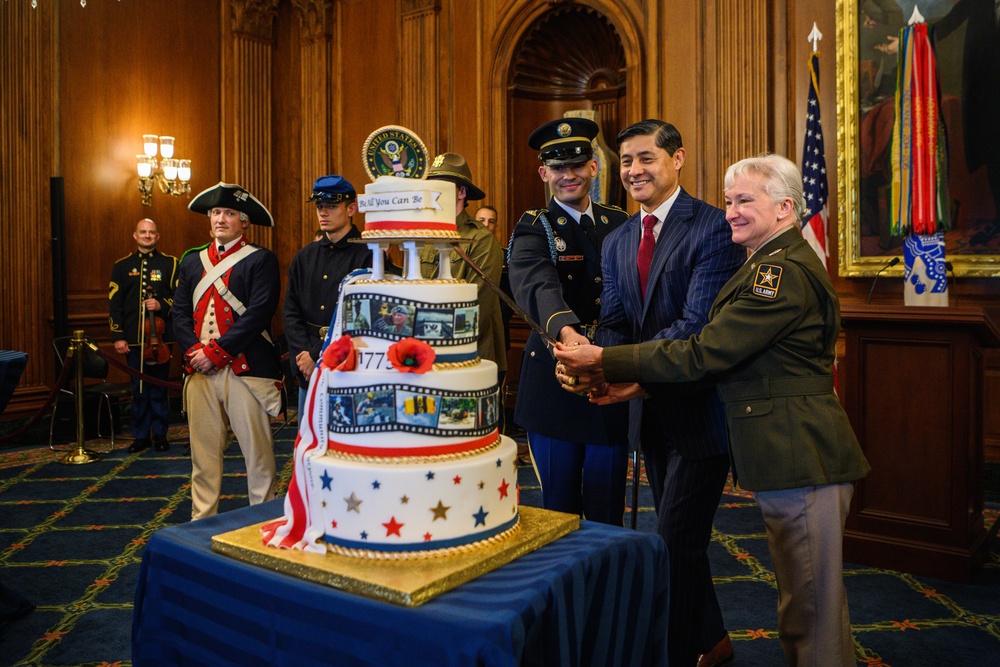 U.S. Army 249th Birthday Cake Cutting at the Capitol