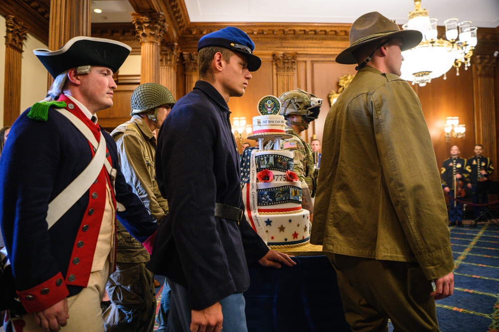 U.S. Army 249th Birthday Cake Cutting at the Capitol