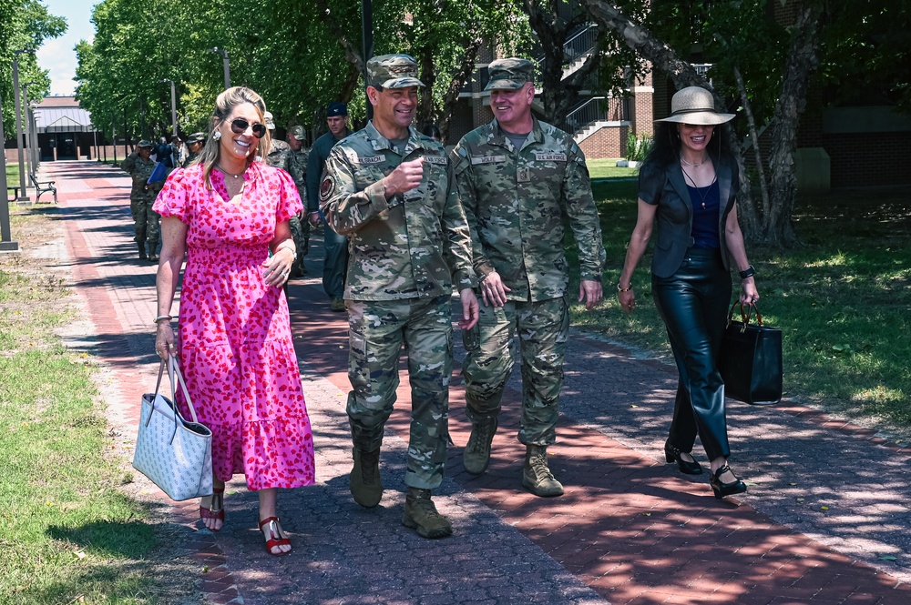 ACC command team meets JBLE Airmen leading the Great Power Competition charge