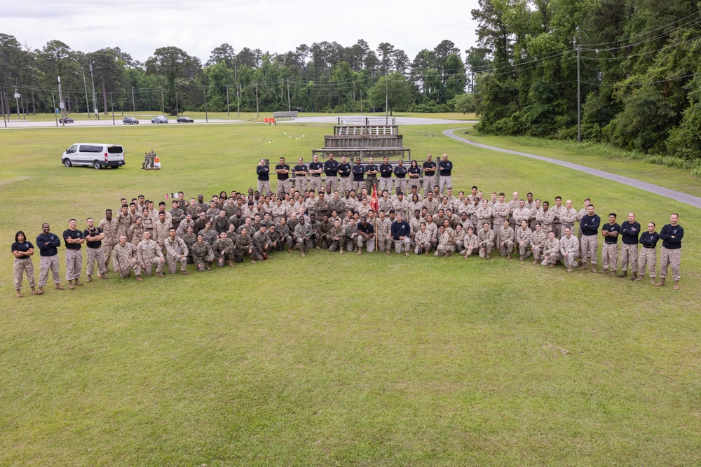 Personnel Administration School participates in an obstacle course