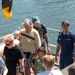 Crewmembers from Coast Guard Cutters give guided tours of their cutters on the Columbia River in Portland