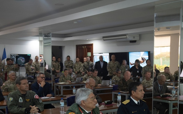 Top Peruvian military leaders attend Commander’s Update Brief during Resolute Sentinel 24
