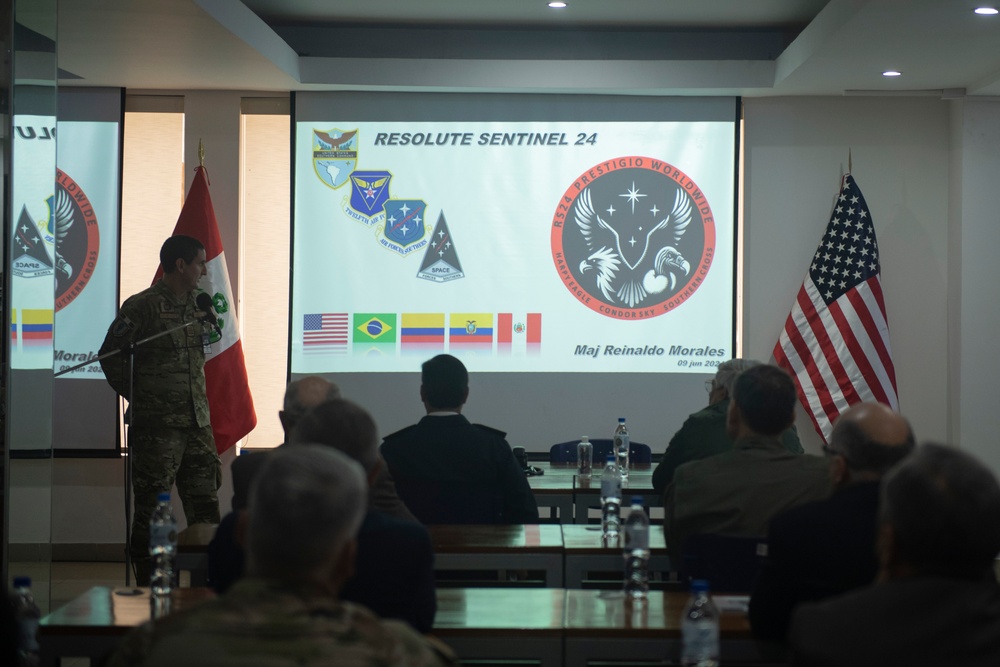 Top Peruvian military leaders attend Commander’s Update Brief during Resolute Sentinel 24
