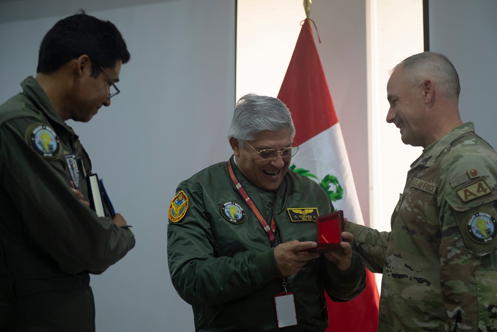 Top Peruvian military leaders attend Commander’s Update Brief during Resolute Sentinel 24