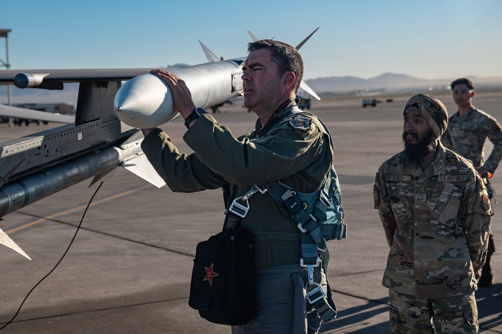 57th Wing's Brig.Gen. Richard Goodman's fini-flight