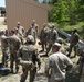 Michigan National Guard Soldiers conduct machine gun qualifications during their annual training.