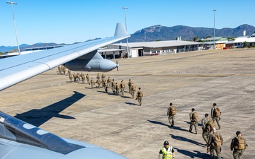 MRF-D 24.3: Fox Co., 2nd Bn., 5th Marines (Rein.) arrives in Townsville for Jungle Warfare Training