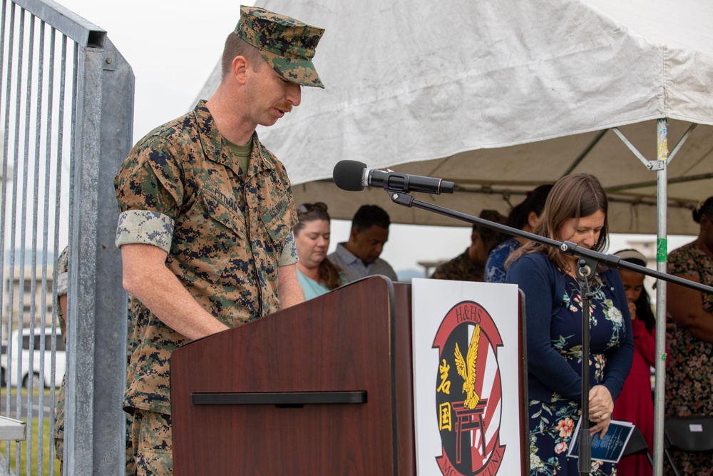Headquarters and Headquarters Squadron Change of Command Ceremony