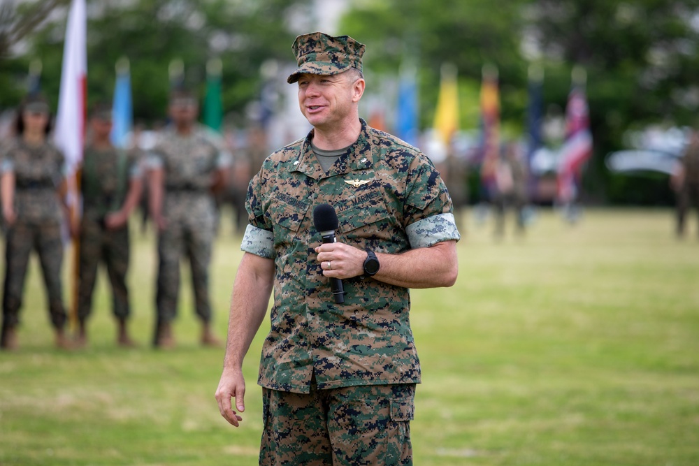 Headquarters and Headquarters Squadron Change of Command Ceremony