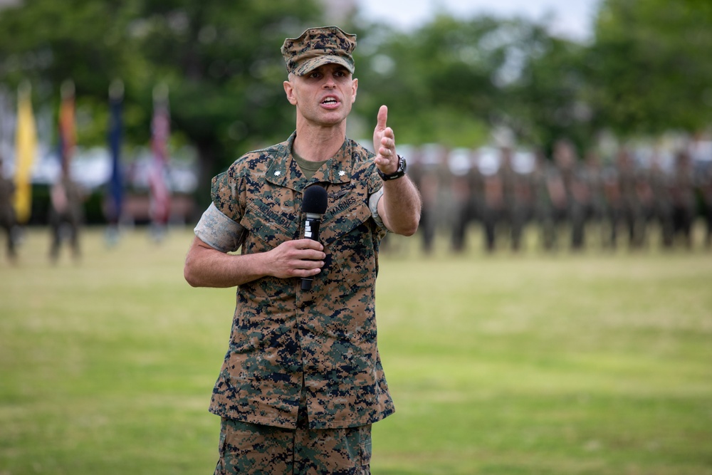 Headquarters and Headquarters Squadron Change of Command Ceremony