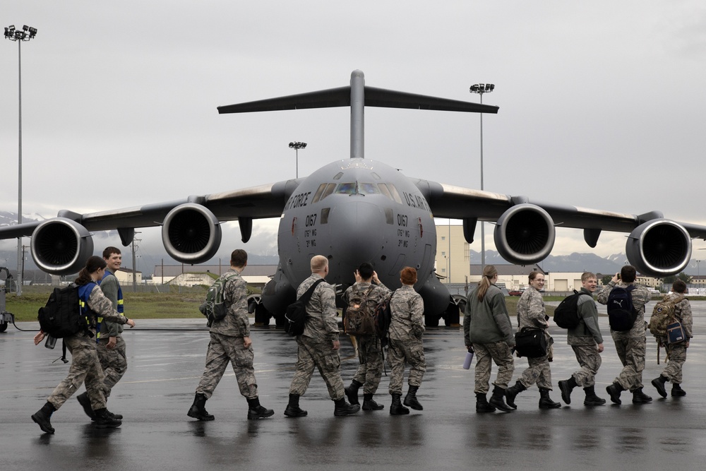 AKANG 144th Airlift Squadron hosts Alaska Wing’s Civil Air Patrol Cadets