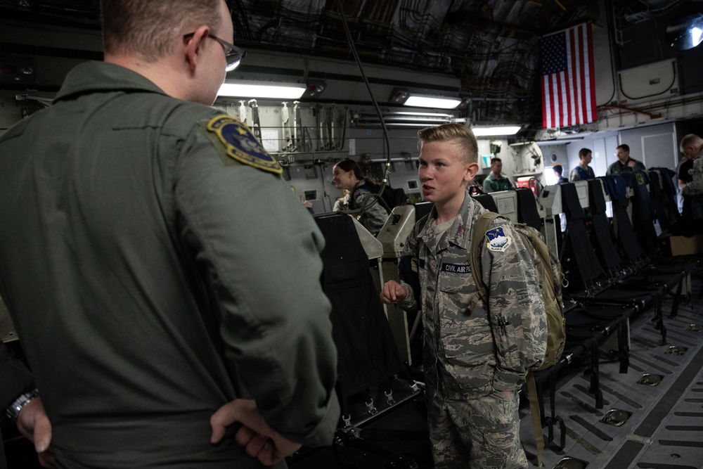 AKANG 144th Airlift Squadron hosts Alaska Wing’s Civil Air Patrol Cadets