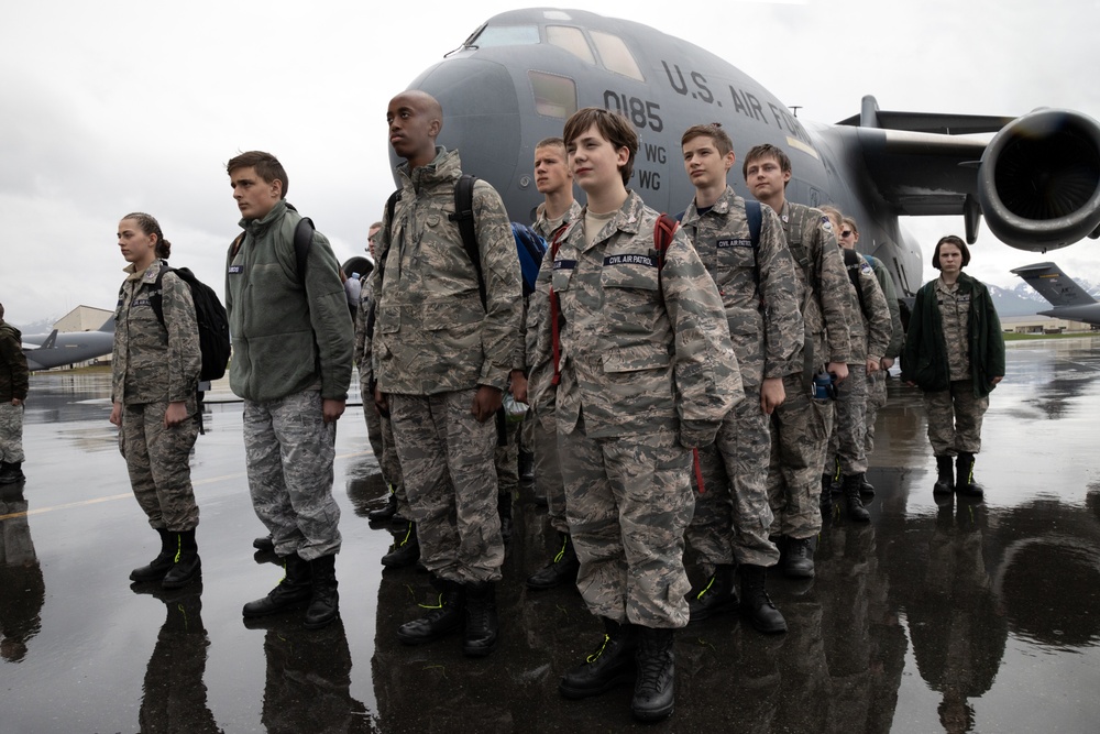 AKANG 144th Airlift Squadron hosts Alaska Wing’s Civil Air Patrol Cadets