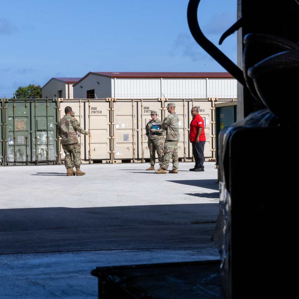 8TSC CSM visits Guam supply support activity