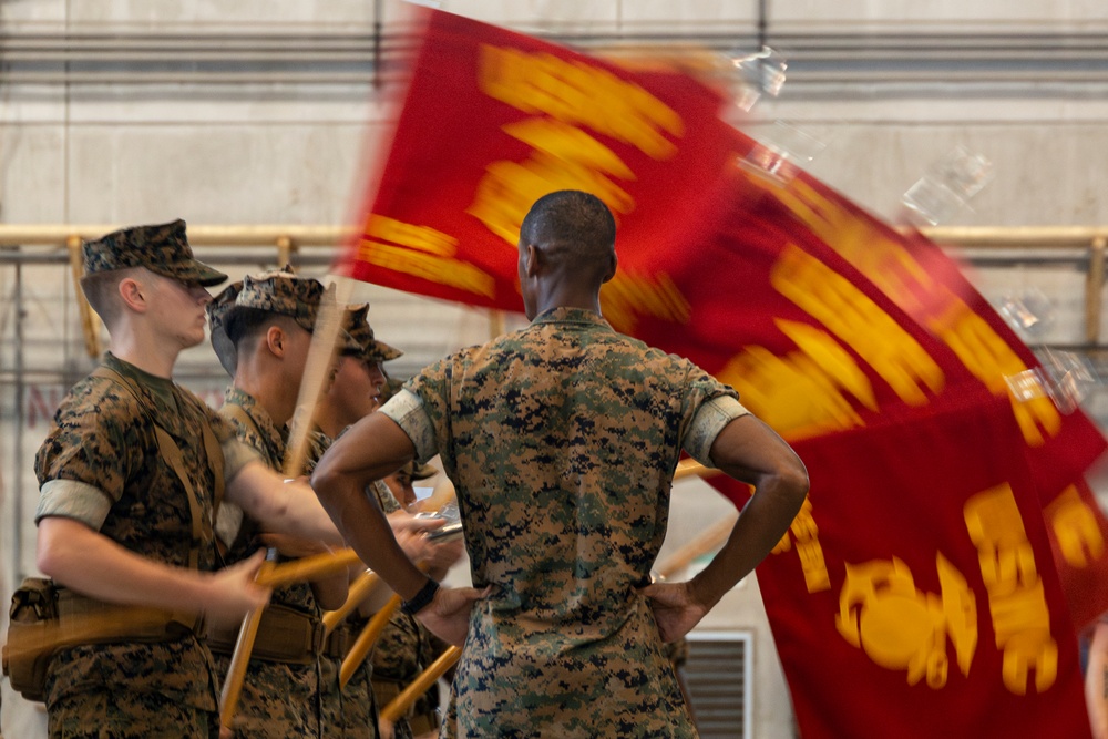 US Marines prepare for a change of command ceremony| MCIPAC CG