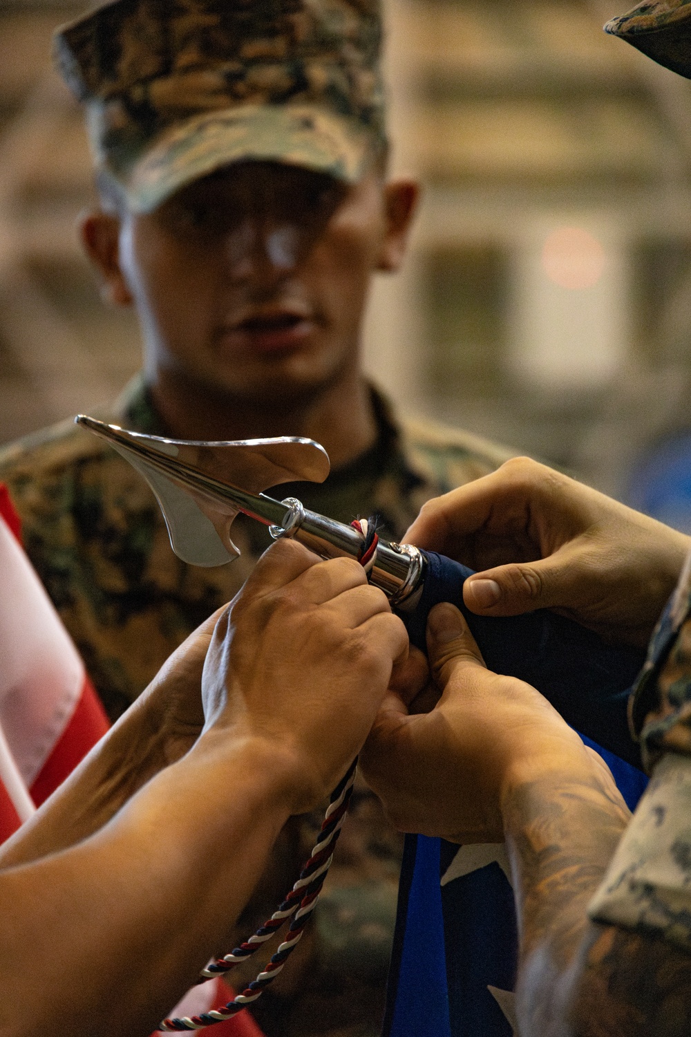 US Marines prepare for a change of command ceremony| MCIPAC CG