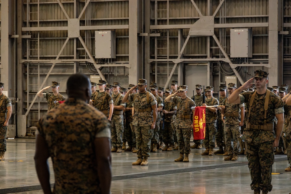 US Marines prepare for a change of command ceremony| MCIPAC CG