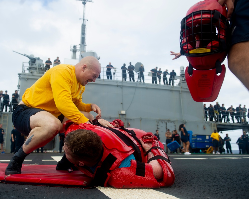 DVIDS - Images - Sailors assigned to the Emory S. Land participate in ...